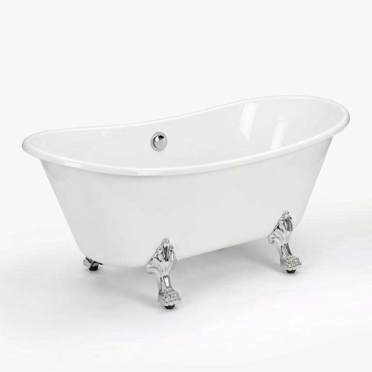 Bồn tắm Clawfoot Chrome