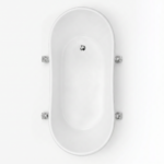 Bồn tắm Clawfoot Chrome