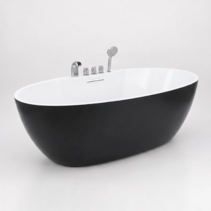 Bồn tắm Oval Đen Trắng