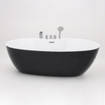 Bồn tắm Oval Đen Trắng
