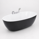 Bồn tắm Oval Đen Trắng