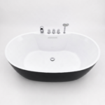 Bồn tắm Oval Đen Trắng